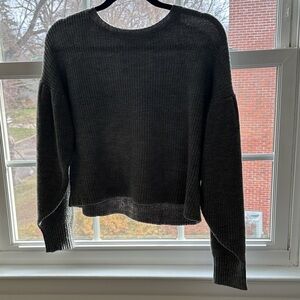Market Heather Gray Ribbed Crewneck Sweater